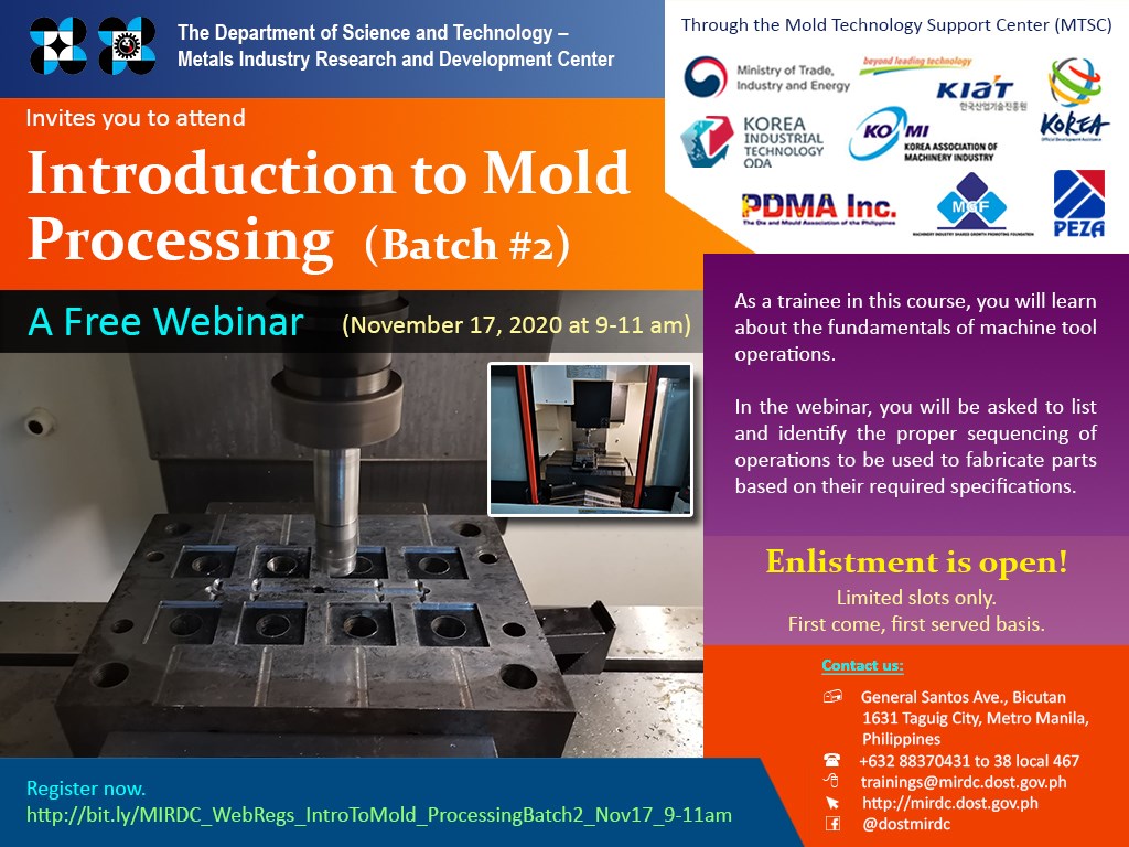 Poster for Intro to Mold Processing Batch 2