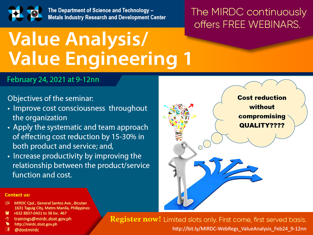 ITS webinar value analysis