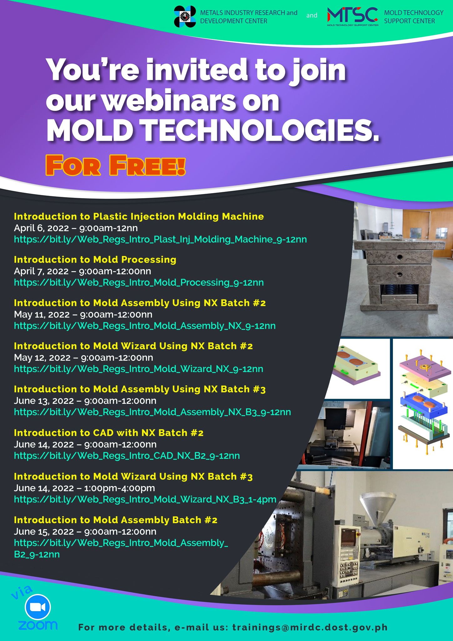 mold technologies webinar series poster 2nd quarter