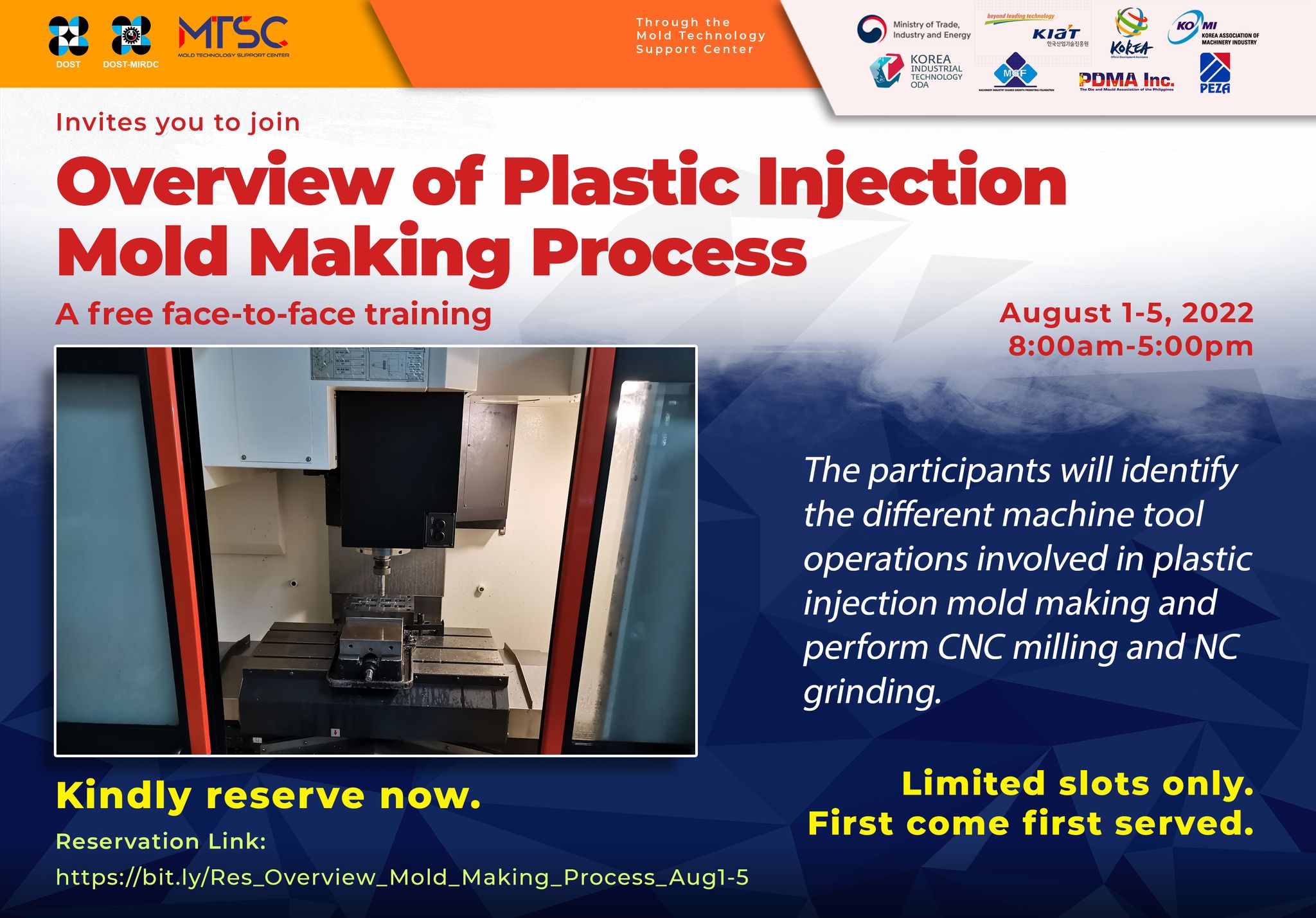 poster overview of plastic injection mold making process