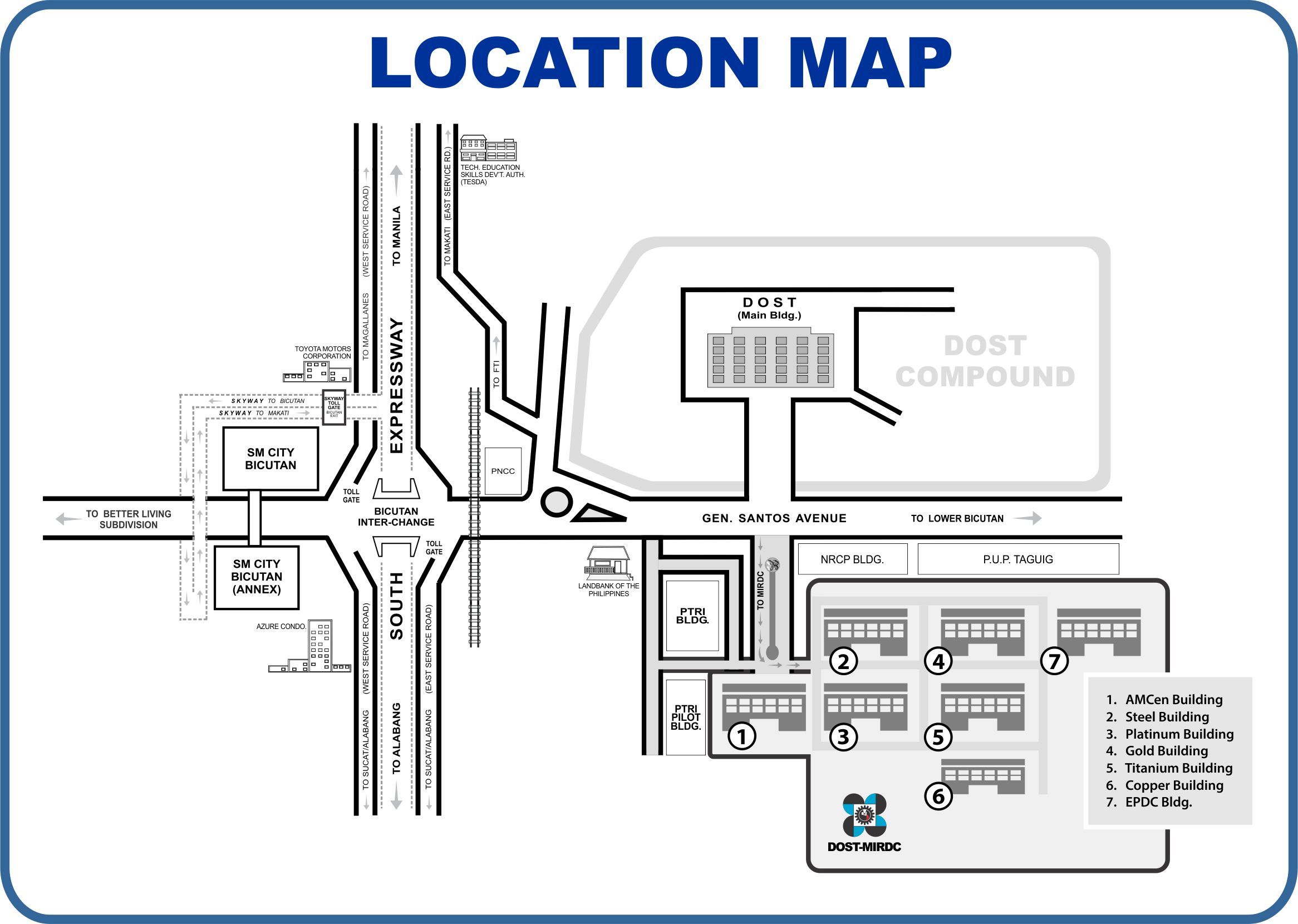 MIRDC LOCATION MAP H2023